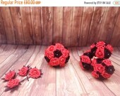 Gothic Wedding bouquet package, artificial wedding flowers, black and red bouquet, alternative wedding flowers, bride bouquet, button holes