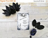 Personalised Gothic Save the date cards, Skull save the dates