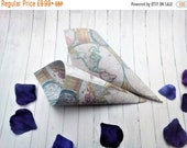 Confetti cones, favour cones, vintage map theme, vintage map, Sweet Cones, vintage wedding, wedding favour, favour bag, confetti, rm