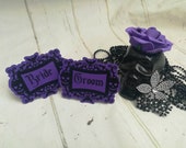 Gothic place name wedding cards, personalised