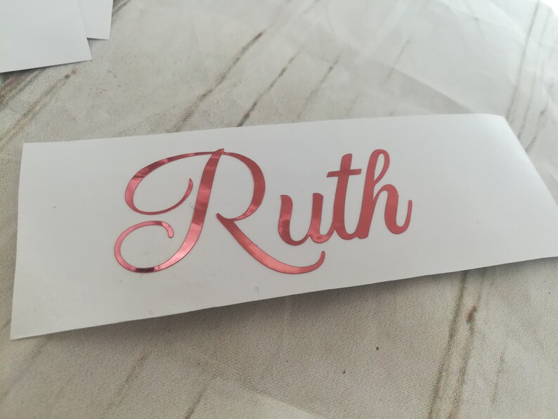Vinyl Name Decals Champagne Decals Wedding Etsy UK