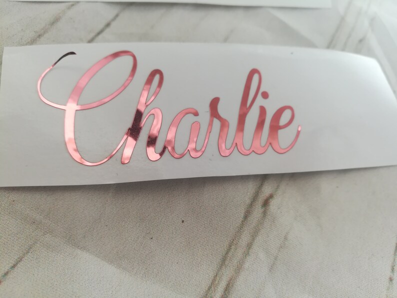 Vinyl Name Decals Champagne Decals Wedding Etsy UK