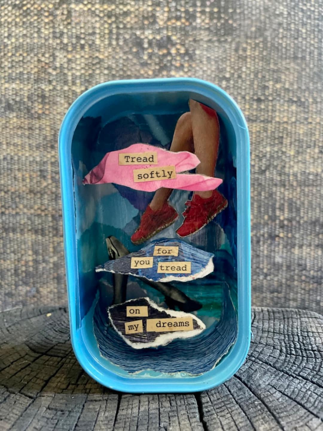 Sardine Tin Art, With Poetry Quote Etsy
