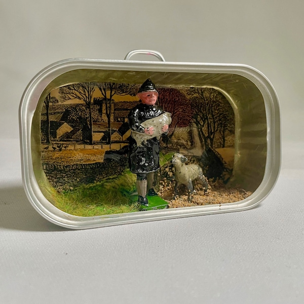 Sardine can art: nostalgia in a tin