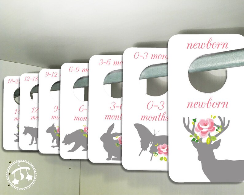 Woodland PRINTABLE Baby Nursery Closet Dividers Nursery Etsy UK