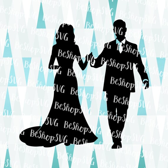 Download Married Couple Silhouette Svg Wedding Svg Husband Wife Svg Etsy