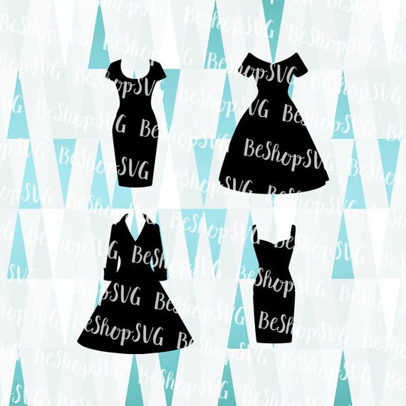 Black Dresses SVG Vintage Dresses SVG Little Black Dress | Etsy