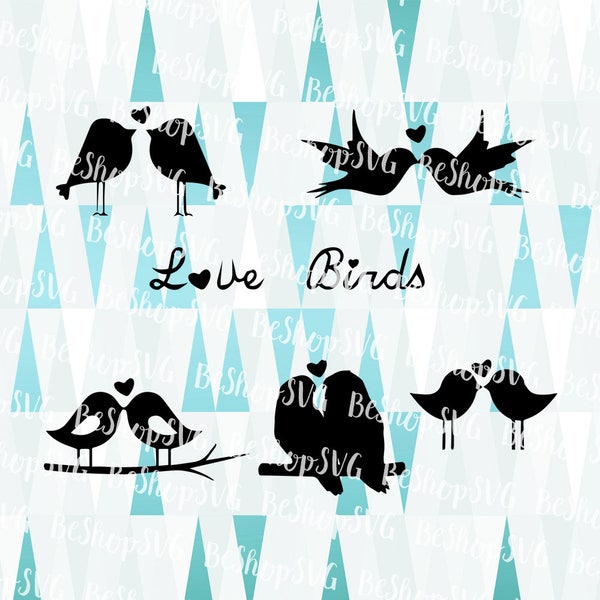 Love birds SVG, Love birds bundle SVG, Valentine's day Svg, Couple Svg, Birds Svg, Cute birds Svg, Instant download, Eps - Dxf - Png - Svg