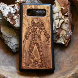 Laser engraved wood phone case for iPhone 13, 14, 15, 16, Samsung S21, 22, 23, 24, 25 and others, Sci-Fi