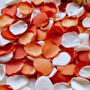 Terracotta Rose Petals, Burnt Orange Petals, Champagne Rose Petals Fall Wedding Decorations Flower Girl Petals Aisle Runner Decor Petal Toss