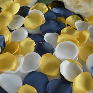Steel Blue Rose Petals, Marigold Flower Petals, White Rose Petals Wedding Decor Bridal Shower Decor Flower Girl Basket Steel Blue Decor