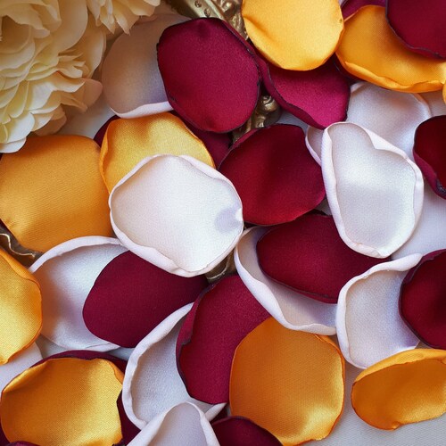 Burnt Orange Flower Petals Orange Rose Petals Wedding Decor Etsy