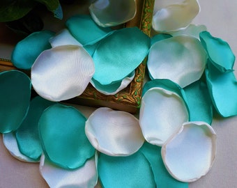 Mint Rose Petals, White Flower Petals Beach Wedding Decorations Flower Girl Basket Anniversary Gifts Gender Reveal Party Bridal Shower Decor