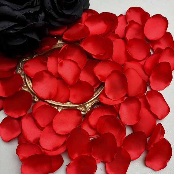 Red Rose Petals Romantic Decorations Red Wedding Decorations Fake Rose Petals Table Decorations Flower Girl Petals Romantic Dinner Decor