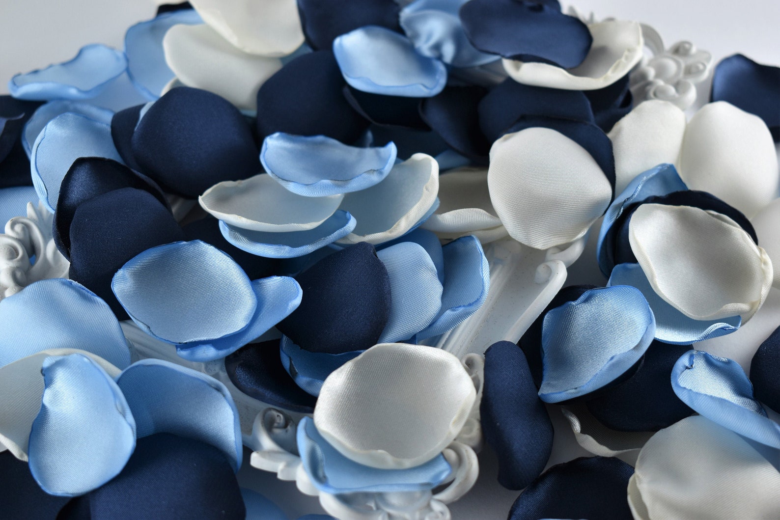 Navy Blue Rose Petals Sky Blue Petals Ivory Rose Petals Etsy