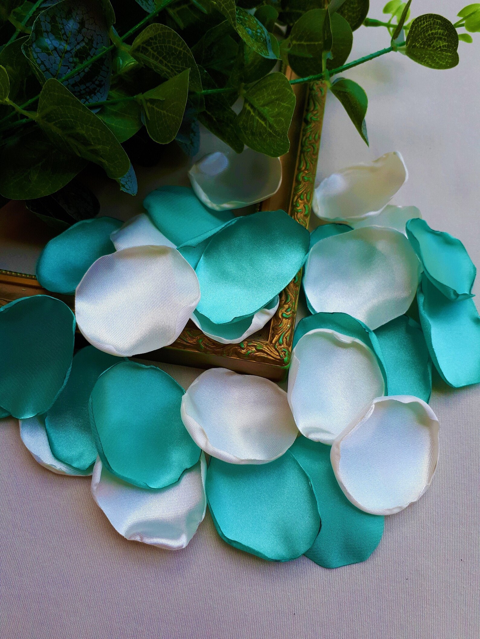 Mint Rose Petals White Flower Petals Beach Wedding Etsy