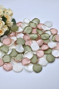 Sage Green Rose Petals, Dusty Rose Petals, Ivory Petals Greenery Wedding Decorations Flower Girl Petals Sage Green Wedding Dusty Wedding product logo