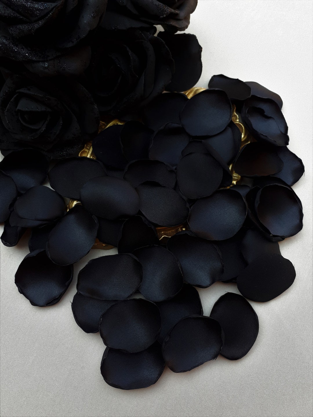 Black Rose Petals Black Wedding Decorations Flower Girl Petals Black Flower Petals Wedding Table