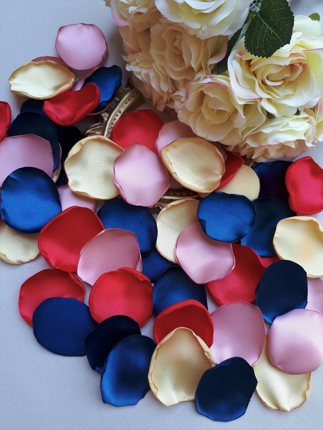 Blue Gold Flower 1075 - 2 Metallic Blend Novelty