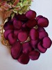 Burgundy Handmade Satin Rose Petals Flower Girl Petals BurgundyDecorations Elegant Table Decor Petals Toss Burgundy Wedding Aisle Runner 