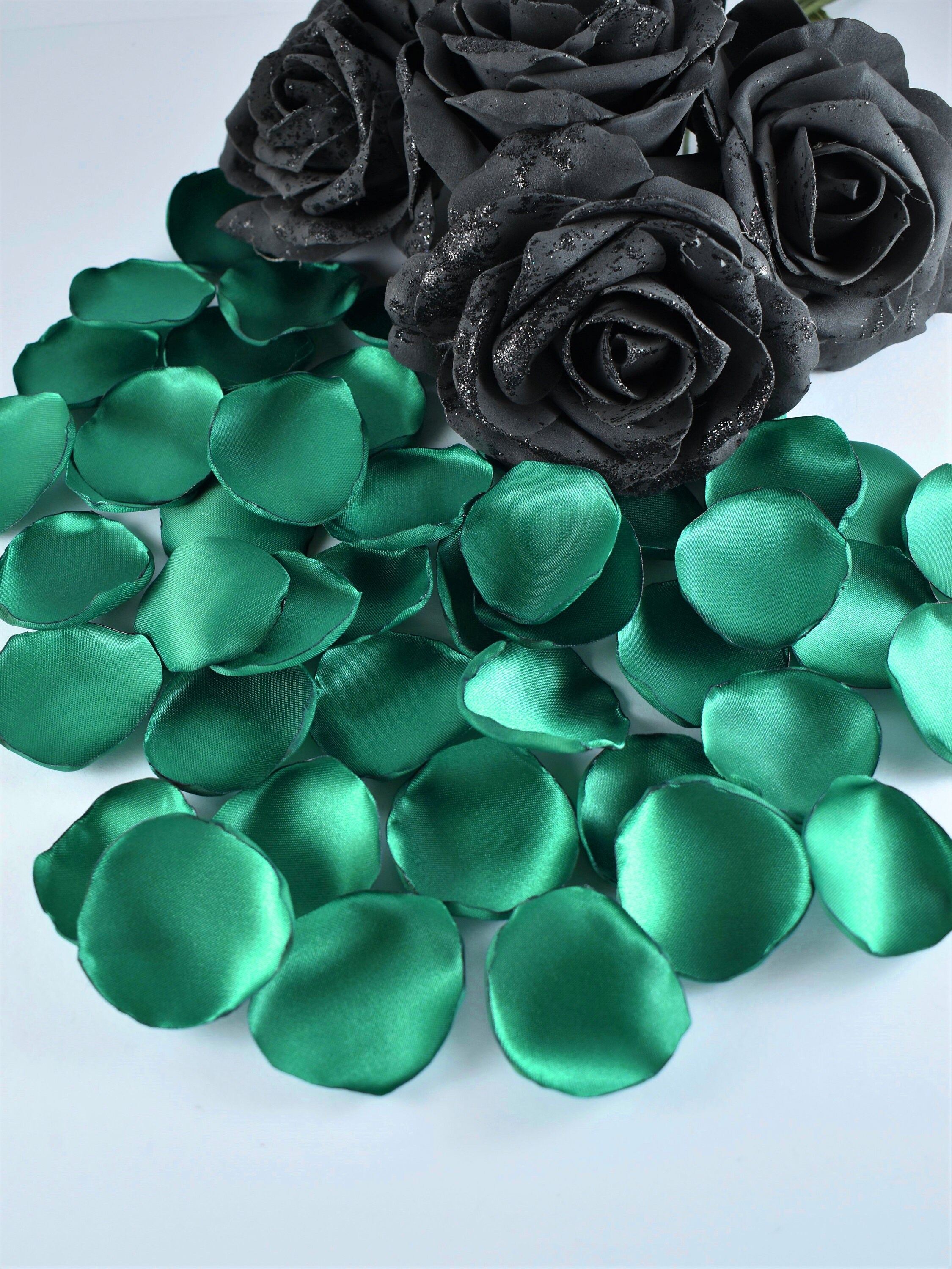 Emerald Green Rose Petals Emerald Flower Petals Emerald Etsy