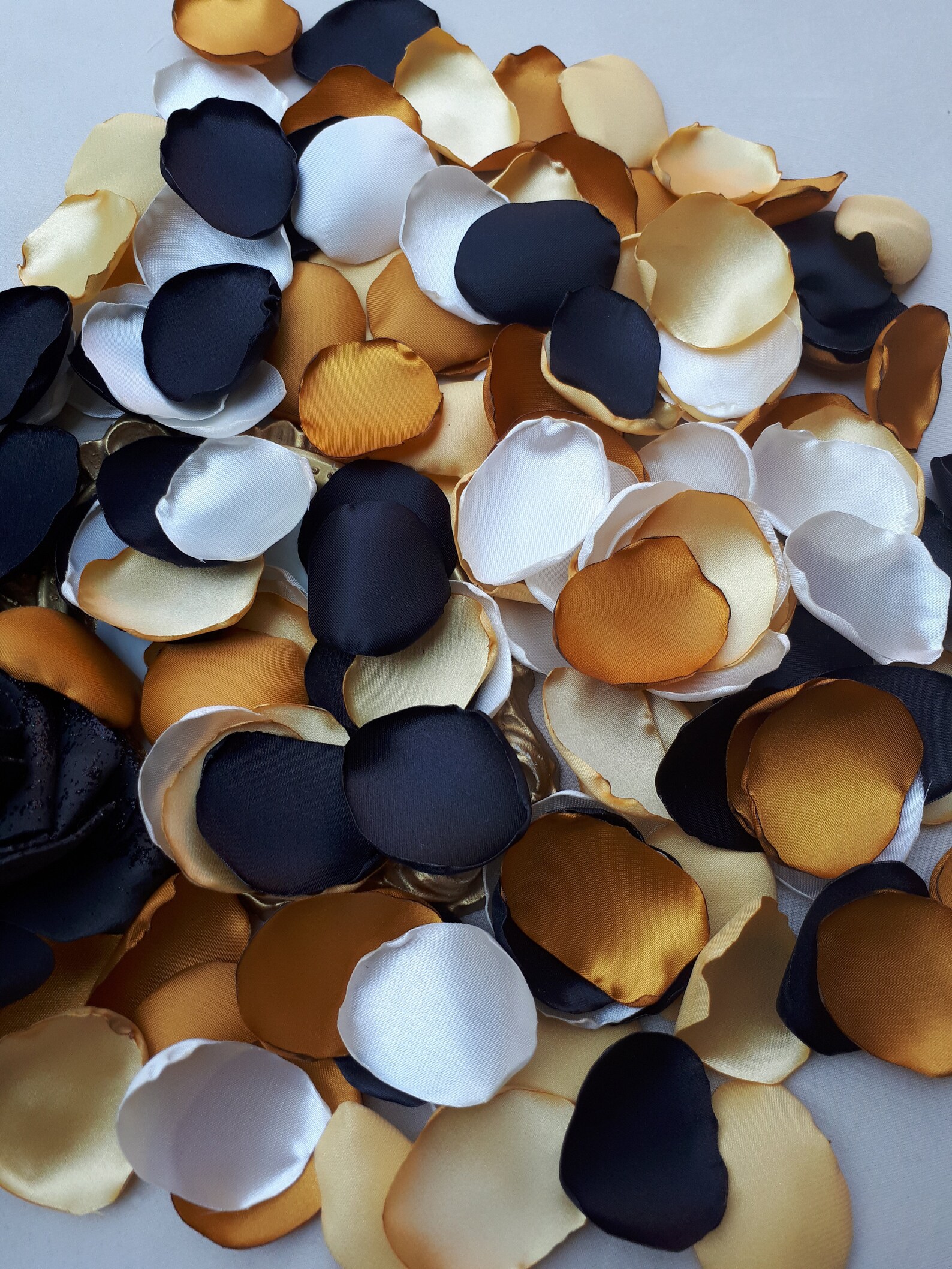 Black Rose Petals Gold Rose Petals Copper Flower Petals Etsy