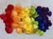 Rainbow Red, Orange, Yellow, Kiwi Green, Blue  & Purple  Satin Rose Petals Rainbow Themed Party Rainbow Decoration Toss Petals Bridal Shower 