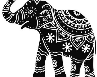 Download Mandala elephant svg | Etsy