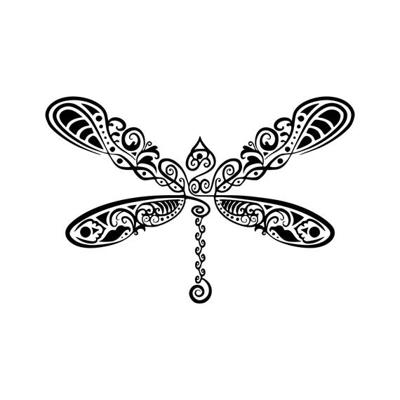 Download Dragonfly svg Dragonfly mandala svg Zentangle dragonfly ...