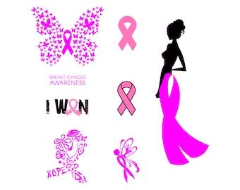 Breast cancer svg Girl power svg Hope svg Awareness ribbon svg Pink ribbon svg svg decal SVG Instant Download svg dxf eps png