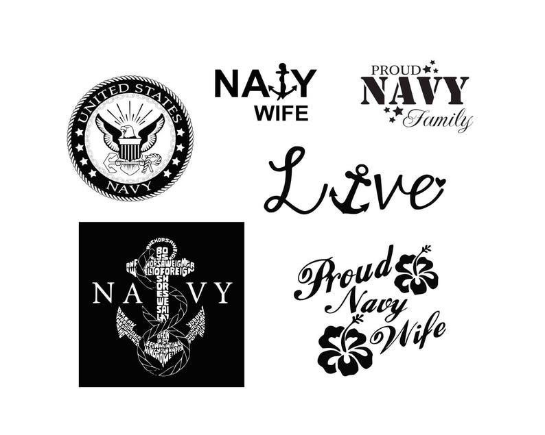 Download Navy wife svg Navy svg United States Navy Anchor svg Files for | Etsy