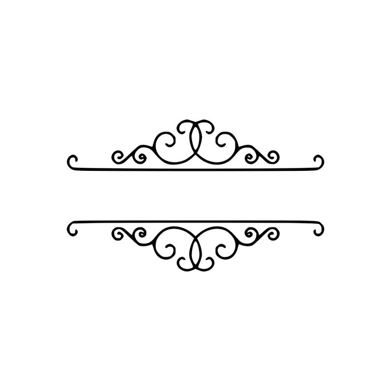 Download Mailbox svg Monogram mailbox svg Mail svg Split frame for | Etsy