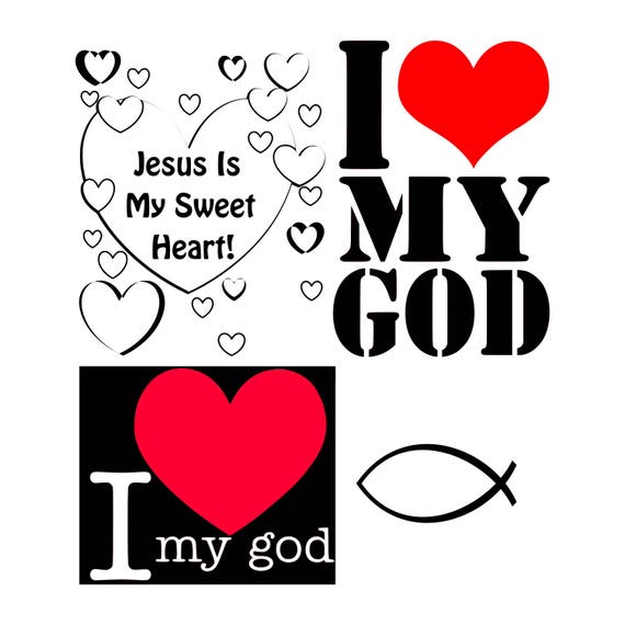 Christian Saying Svg Jesus Svg Jesus Sweet Heart Svg I Love My Etsy