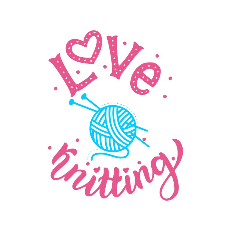 Knitting bundle svg love knitting svg Crafter svg Knitting | Etsy