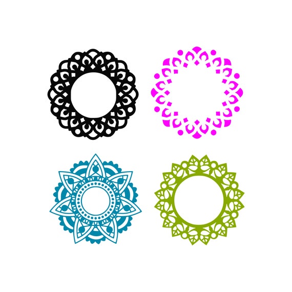 Download Mandala For Monogram Svg For Silhouette - SVG Layered
