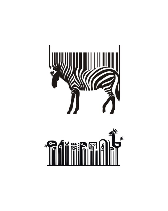 Download Free Barcode Decal Barcode Svg Zebra Svg Zebra Print Svg Svg Files Etsy SVG Cut Files
