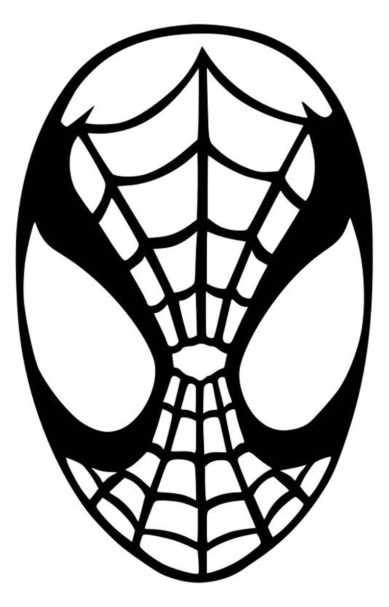 Spiderman svg clipart silhouette inspired by Spider man vector | Etsy