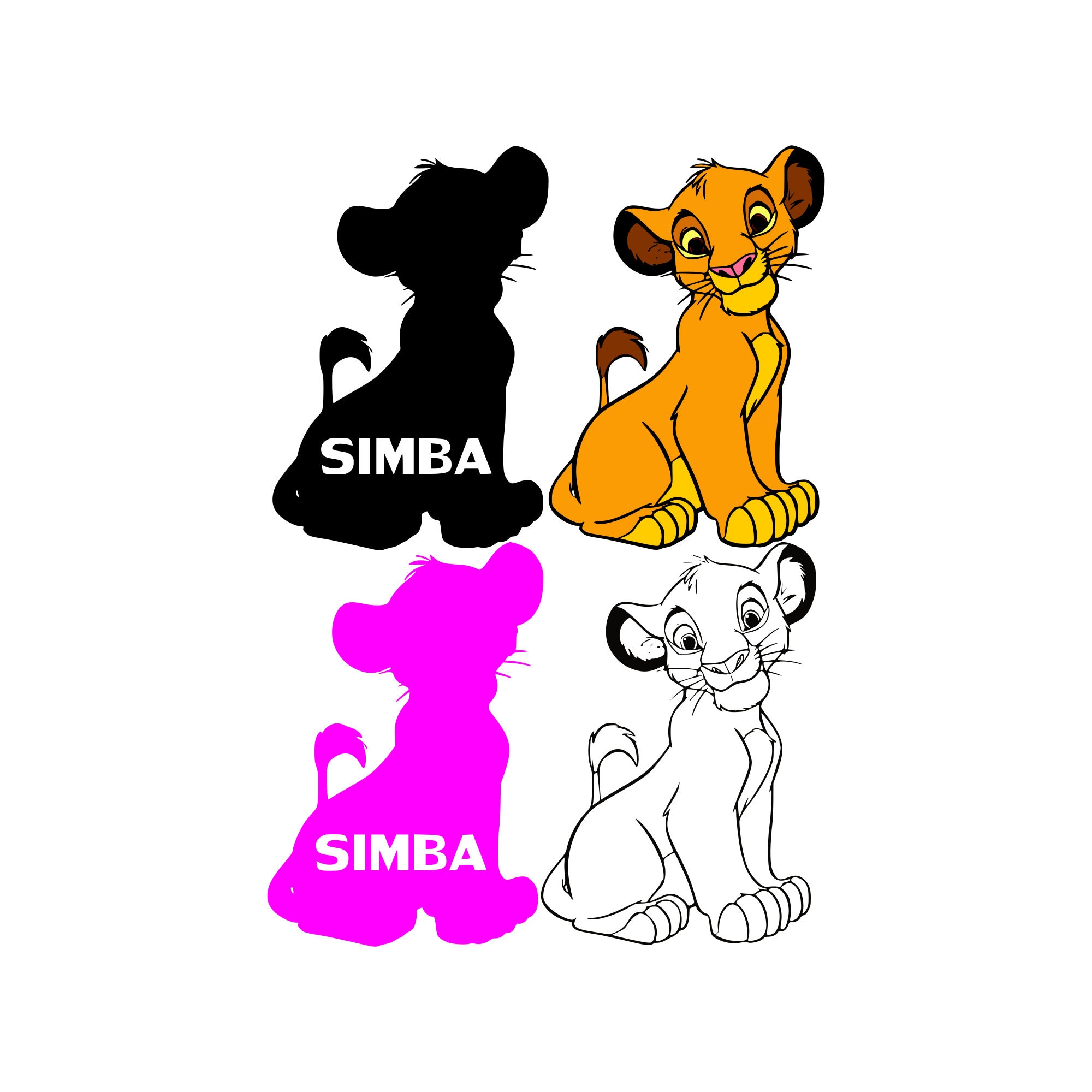 Lion king svg Simba svg Lion svg Disney svg Vector file Disney | Etsy