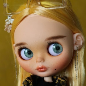 Einzigartige Blythe Art Doll ROXY: Geschnitztes Gesicht, Realistische Augen