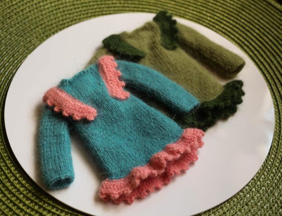 Blythe Dress, Blythe Outfit, Blythe Doll Clothes, Blythe Knitted Dress, Blythe Knitted Sweater, Blythe, Blythe Cardigan, Outfit for Blythe