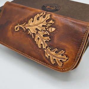 Porte feuille long Wallet Cuir tannage végétal