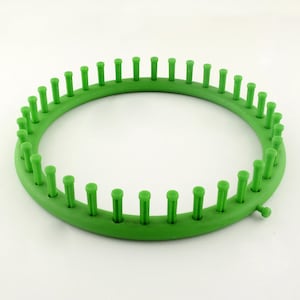 knitting loom, 240x35mm green knitting loom, lime green knitting loom, large green knitting loom, large knitting loom, cap knitting loom