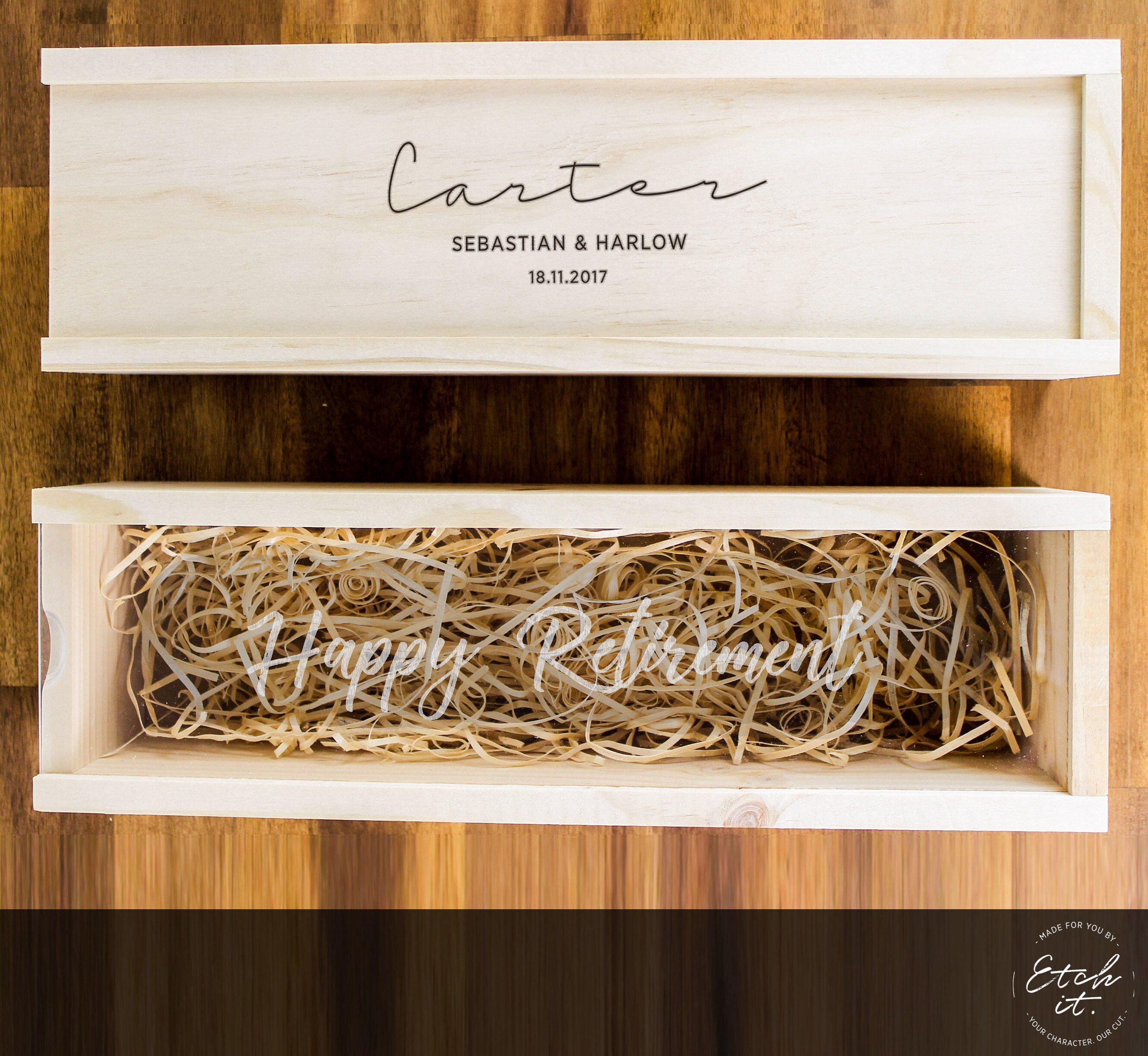 Personalised Winebox Custom Logo Wine Box Etsy