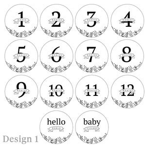 Baby Milestone Cards Set of 13, Age, Child, Gift, Newborn, Photo Prop, Instagram, Love Collection image 7