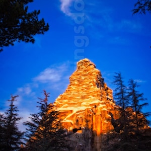 Disneyland Matterhorn Digital Photo Download