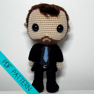 PATTERN: Supernatural Crowley Plush Crochet PDF