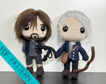 PATRONES: Daryl y Carol de The Walking Dead a crochet