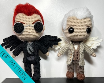 PATTERN: Aziraphale and Crowley Good Omens Crochet