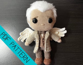 MOTIF : Good Omens Angel Aziraphale au crochet