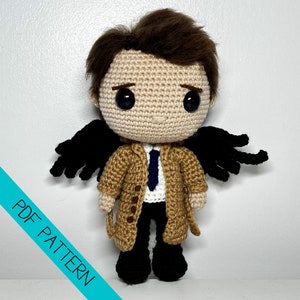 PATTERN: Supernatural Castiel Plush Crochet PDF